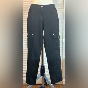 White House Black Market Black Ankle Cargo Pants